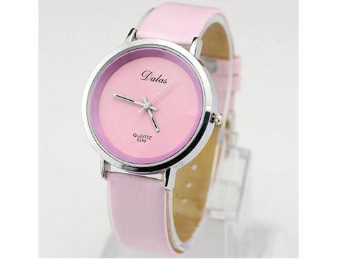 Mens Womens Unisex Leatheroid Quartz Movement Wrist Watch