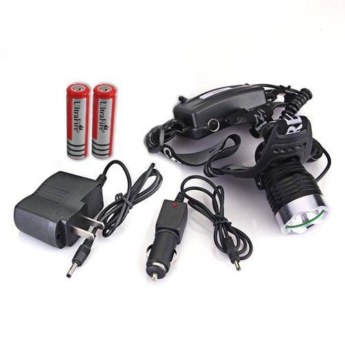 New 1600 Lumens CREE XML T6 LED Headlamp Rechargeable Headlight