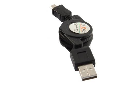 USB 2.0 A to Micro USB B Retractable Charger Cable Cord 70cm