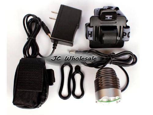 Two in One LED Bicycle light Headlamp 1600LM New 3-Mode plus battery pack and charger