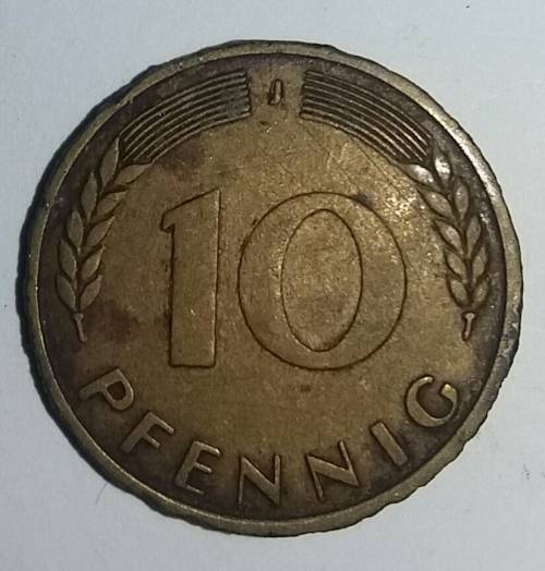 1950 J - 10 PFENNIG - GERMANY