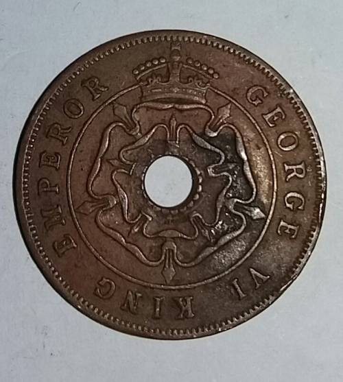 1943 - ONE PENNY - SOUTHERN RHODESIA