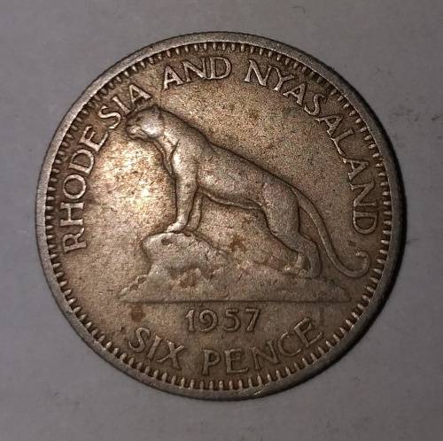 1957 - 6 PENCE - RHODESIA AND NYASALAND
