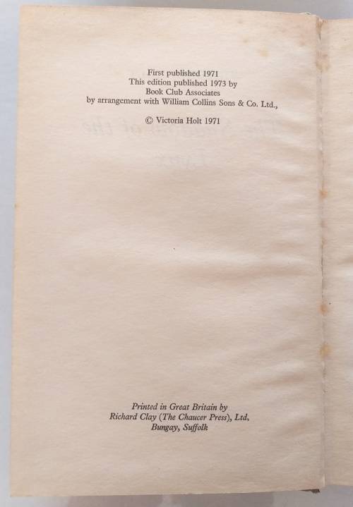 THE SHADOW OF THE LYNX - VICTORIA HOLT (Hardcover)