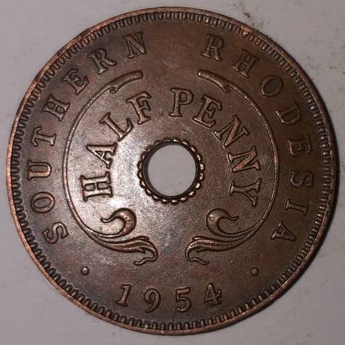 1954 - HALF PENNY - SOUTHERN RHODESIA