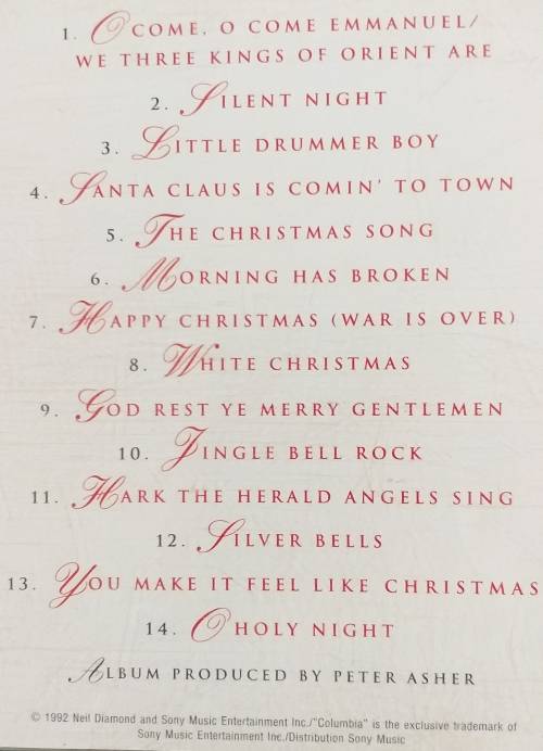 CD - NEIL DIAMOND - THE CHRISTMAS ALBUM - VOL II