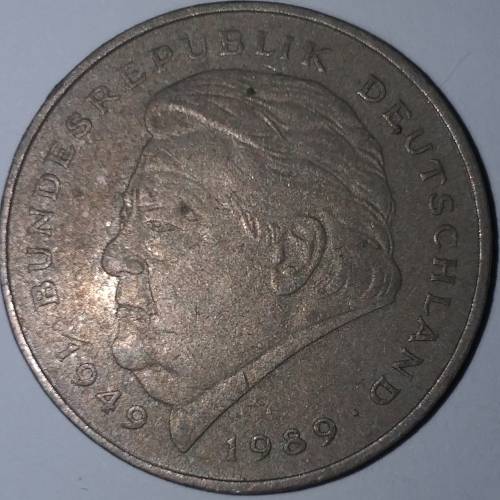 1990 D - TWO DEUTSCHE MARK - GERMANY