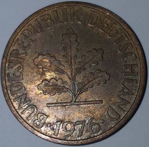 1976 G - TEN PFENNIG - GERMANY