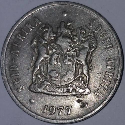 1977 - 20 CENT COIN - SOUTH AFRICA