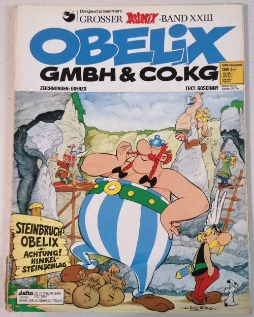 OBELIX GMBH and CO.KG -GROSSER ASTERIX- BAND XXIII - Paperback -1978(GOSCINNY UDERZO)-GERMAN EDITION