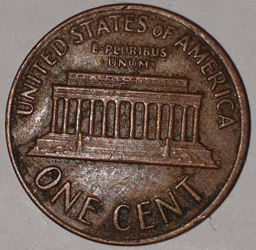 1972 - 1 CENT - LINCOLN MEMORIAL CENT (PENNY) - ONE CENT - PHILADELPHIA MINT - USA