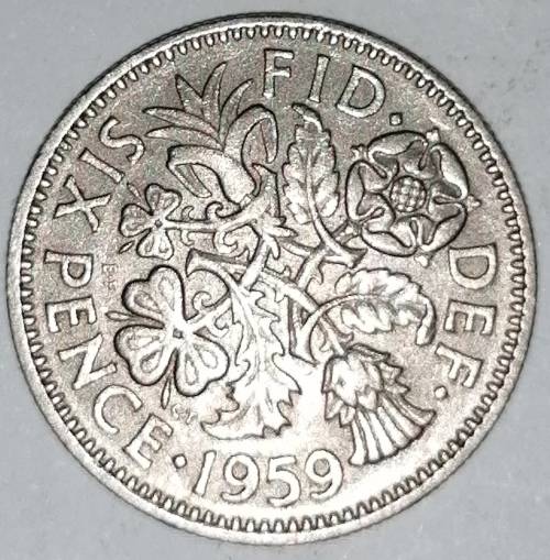 1959 - SIX PENCE - GREAT BRITAIN