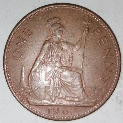 1967 - ONE PENNY - GREAT BRITAIN