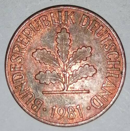 1981 G - TWO PFENNIG - GERMANY