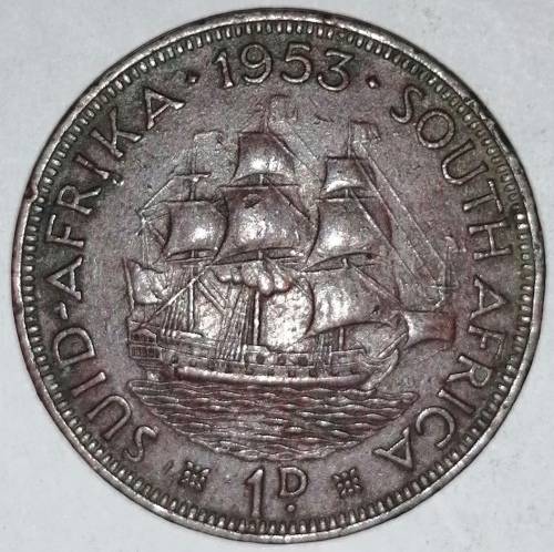 1953 - 1 PENNY - (1D) - UNION OF SOUTH AFRICA