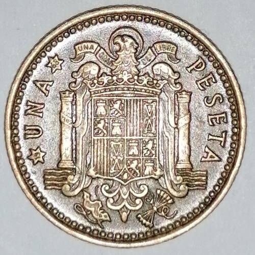 1966 (68) - 1 (UNA) PESETA - SPAIN/ESPANA