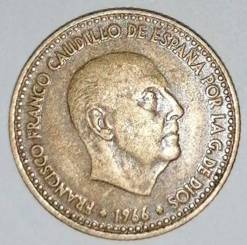 1966 (68) - 1 (UNA) PESETA - SPAIN/ESPANA