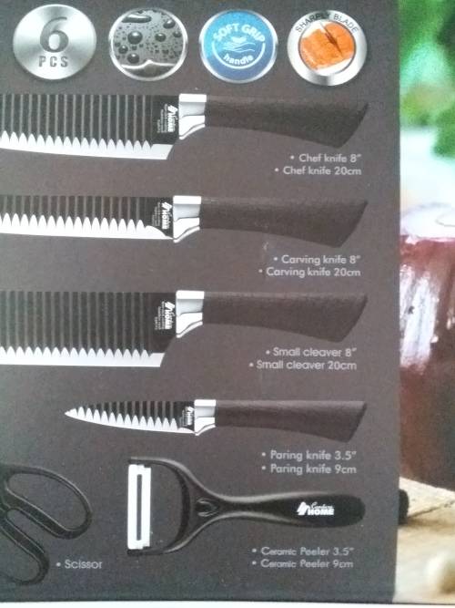 PROFESSIONAL HIGH QUALITY 6PCS KNIFE SET