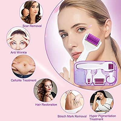 6 in 1 Derma Roller Skin Regeneration Needling Whitening Anti Aging Wrinkles Acne Scars Tighten
