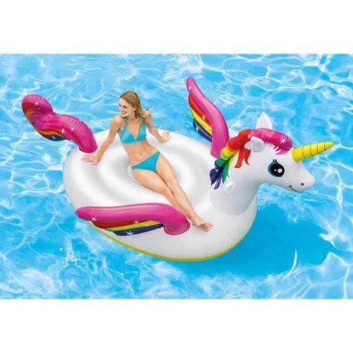 Intex - Enchanted Unicorn Ride-On, 78``L x 55``W x 38``H(198cm x 140cm x 97cm), One Piece,Individual