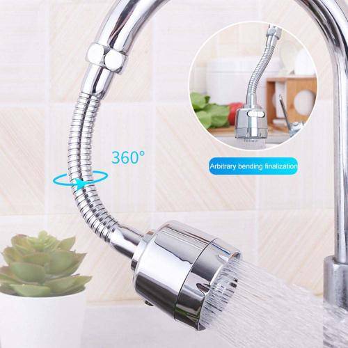 Kitchen Water Saver Tap 360 Degrees Rotate Faucet Nozzle with Adjustable Faucet Sprayer Sprinkler