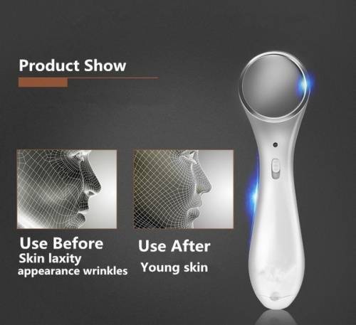 Ultrasound Ion facelift facial beauty device skincare massager