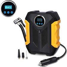 Portable Car air pump with LCo display and LED lights