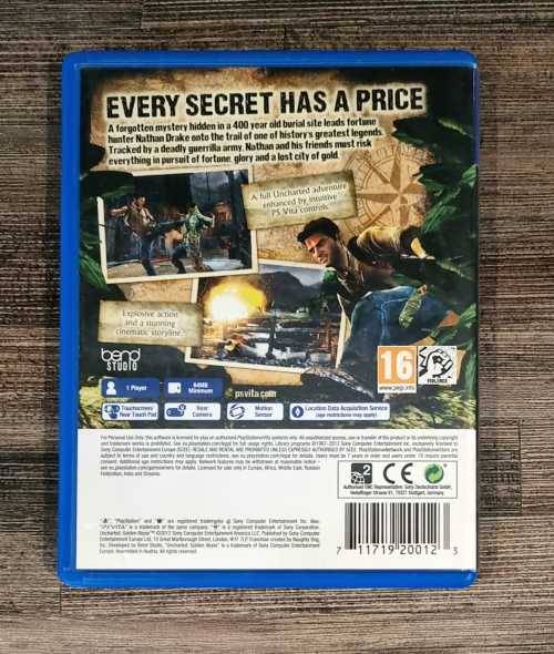 Uncharted Golden Abyss Cover Art + Case for PS Vita