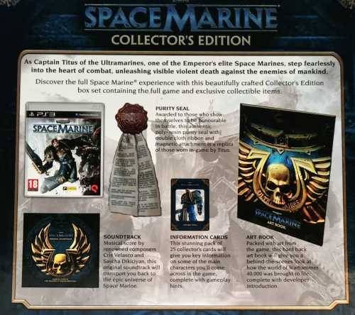Space Marine Collector`s Edition for PS3 - Complete - Price Drop