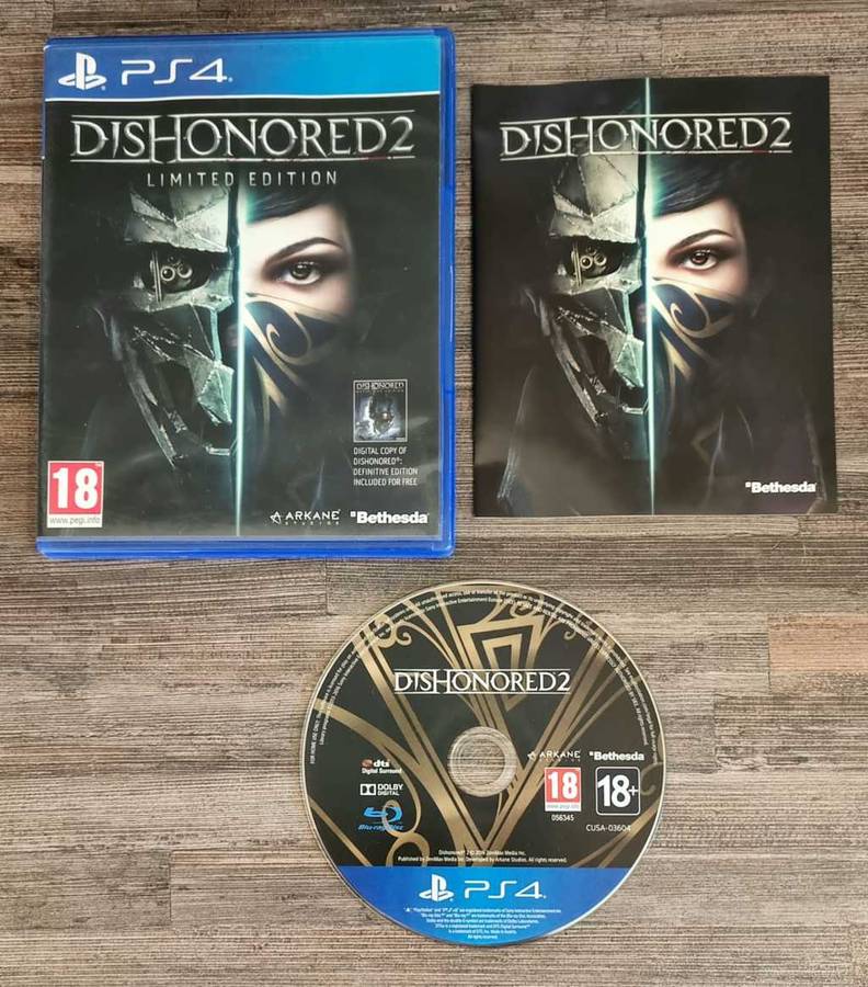 Dishonored 2 Limited Edition for PS4 - Complete