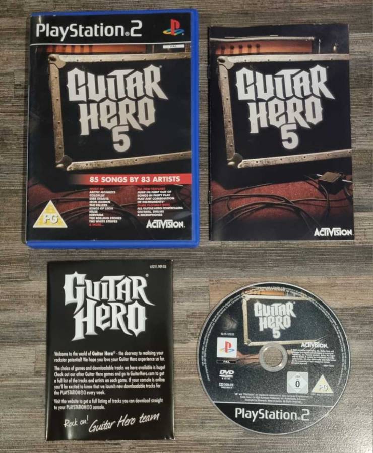 Guitar Hero 5 for PS2 - Complete