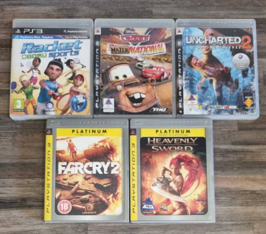 PS3 Console + 2 Controllers + 10 Games