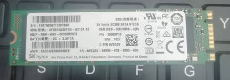 SK Hynix 512GB M.2 2280 SSD
