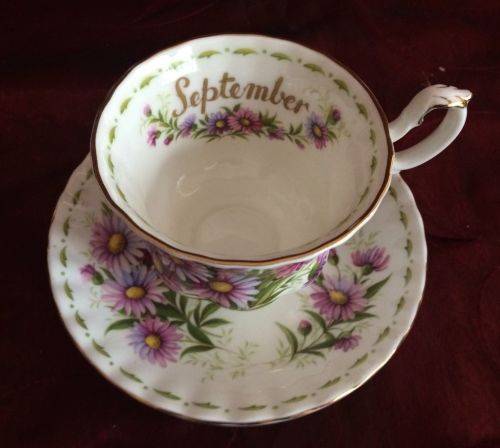 ROYAL ALBERT FLOWER OF THE MONTH - SEPTEMBER DUO
