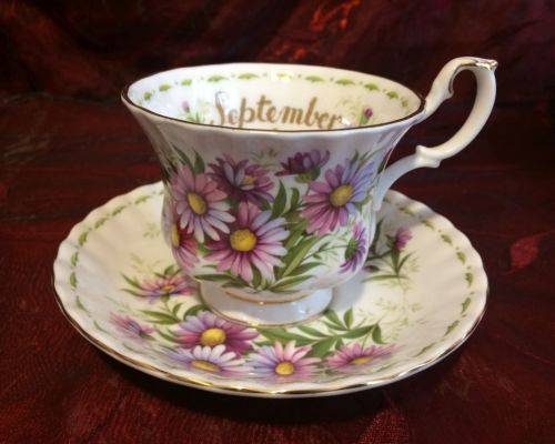 ROYAL ALBERT FLOWER OF THE MONTH - SEPTEMBER DUO