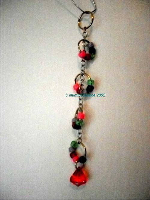 PARROT TOY - BEAD RINGS WITH ACRYLIC CRYSTAL Parrot toy