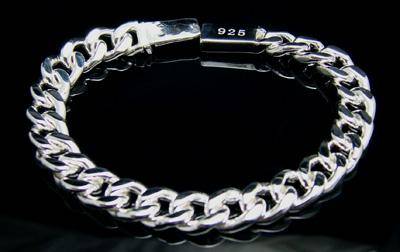 Solid Sterling Silver Mens Bracelet!! Stunning!