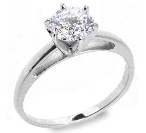 1 CT G/SI  Round Cut Diamond Ring Set in 14k White Gold!!!