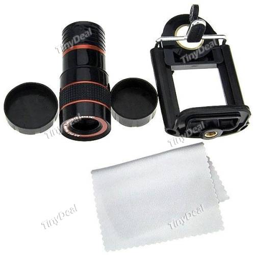 8X Zoom Telescope Monocular Camera Optical Lens for Mobile Phone with Adjusted Holder STS-509933