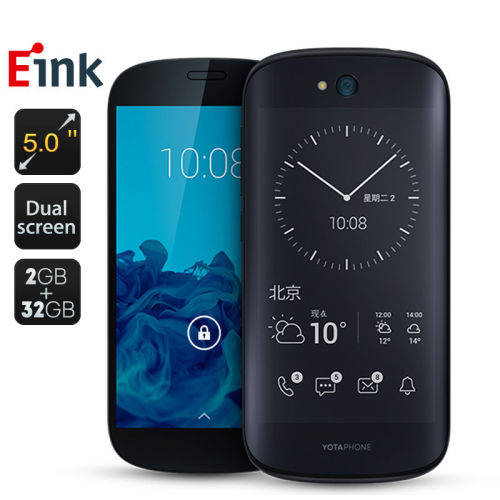 YOTAPHONE 2 - 4G LTE 5" FHD AMOLED + 4.7" qHD Dual Screen 32GB Wireless GPS BLACK