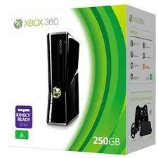 XBOX 360 250 Gig + 12Games (with box and accessories)