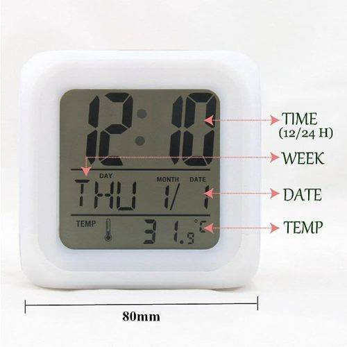 Luminous Alarm Clock Colorful LED Alarm Clock - Digital Clock