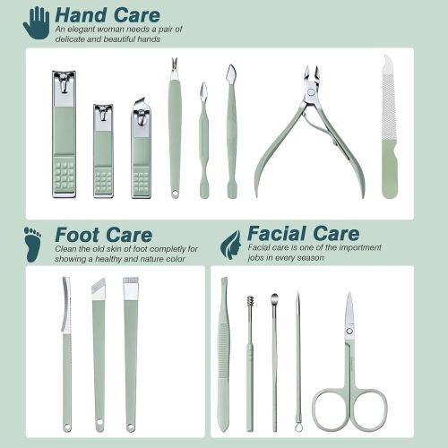 Professional Manicure Set, 16 Pieces Manicure Pedicure Set