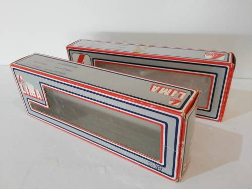 LIMA SAR GAURDS VAN  + BOX CAR  BOXES ONLY