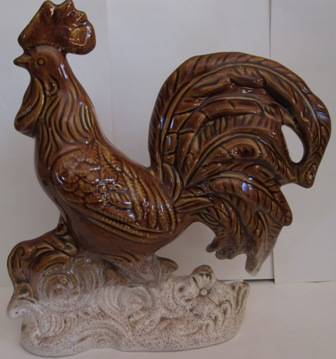 Large Impressive Ceramic Rooster For Kitchen Decour