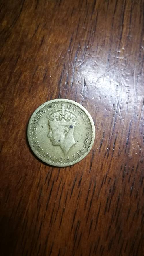 BRITISH WEST AFRICA 6 pence 1943 KM22 King George VI