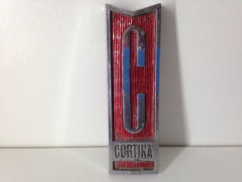 CORTINA CAR BADGE - GREAT ITEM AND FIND -
