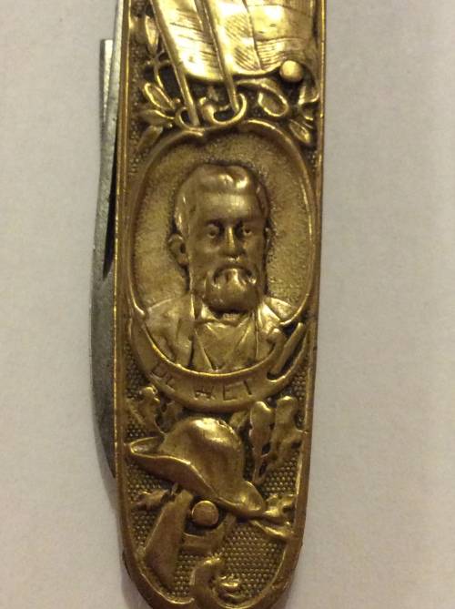 PAUL KRUGER & GENL DE WET POCKET KNIFE - EENDRACHT MAAKT MACHT -  GREAT FIND -