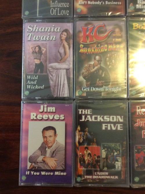 LOT 12 SEALED NEW OLD STOCK CASETTE TAPES - GREAT ARTISTS - BID PER TAPE FOR ALL - BRILLIANT -