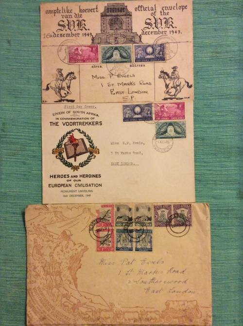 VOORTREKKER LETTERS AND STAMPS - AMAZING FIND -